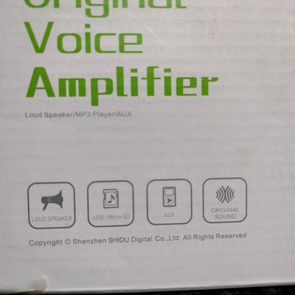 SHIDU Green Original Voice Amplifier, Personal Voice Amplifier Open Box - Picture 1 of 6
